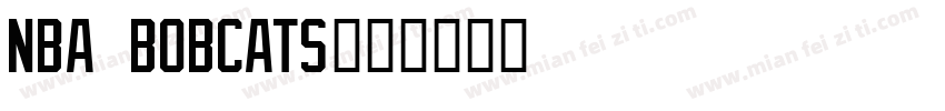 NBA Bobcats字体转换